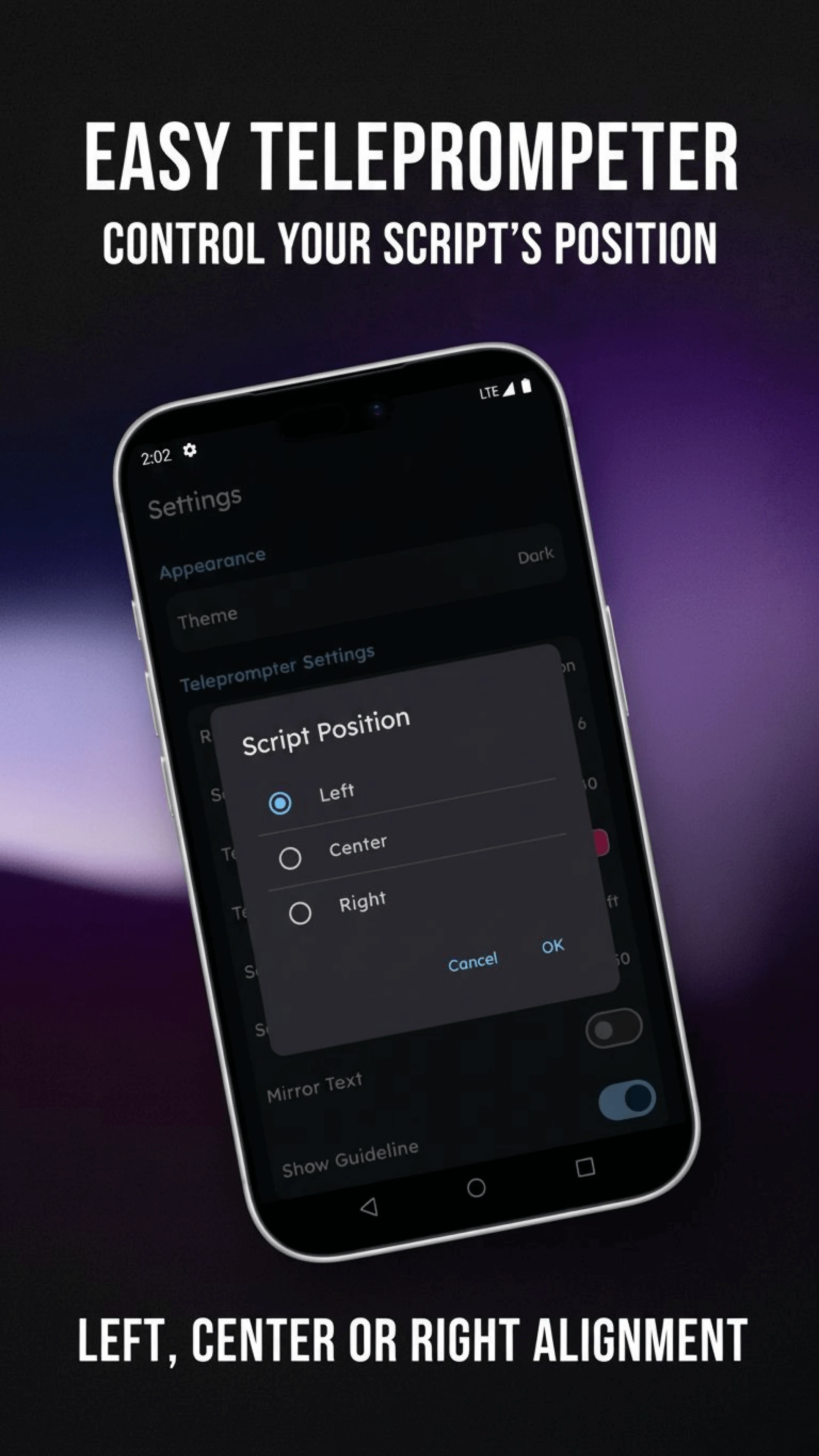 Easy Teleprompter for Creators screenshot